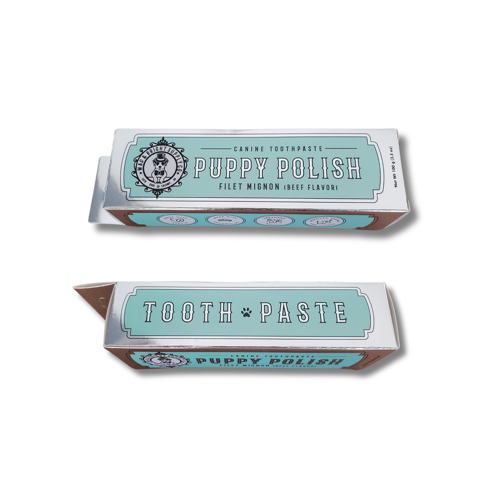 Wag & Bright Supply Co. - Puppy Polish Toothpaste - Filet Mignon (Beef) - Dog.Dog.Cat.