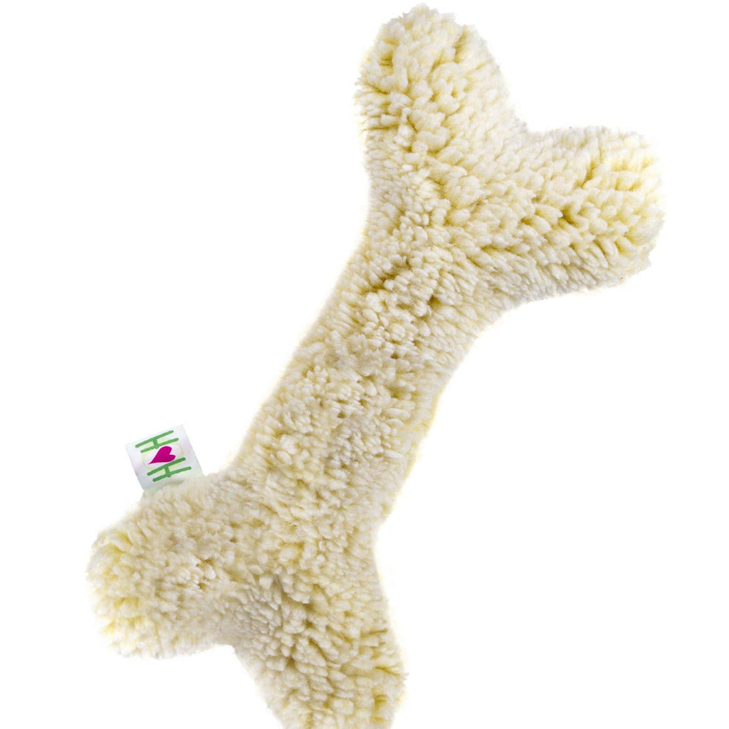 HuggleFleece® 2' Bone Plush Dog Toy - Dog.Dog.Cat.