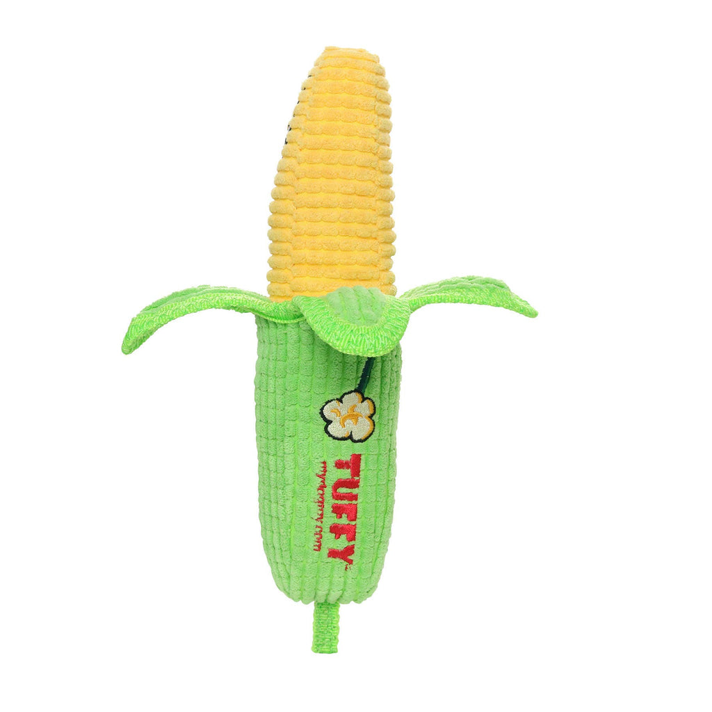 Tuffy Dog Toys - VIP Products - Tuffy Funny Food Corn, Durable, Squeaky Dog Toy 2-in-1 - Dog.Dog.Cat.