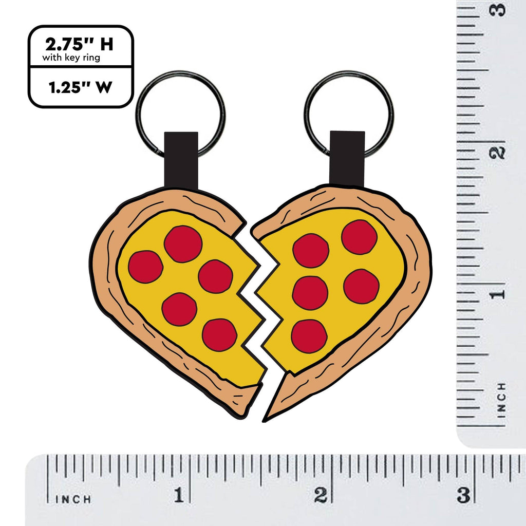 Besties Pets - Pizza Your Heart BFF Silicone Pet ID Tag Set - Dog.Dog.Cat.