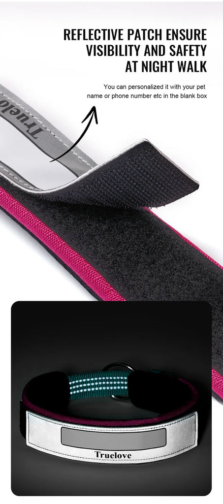 True Love Dog Collar TLC5611 - Coral Pink, Olive Green, Orange Ochre - Dog.Dog.Cat.