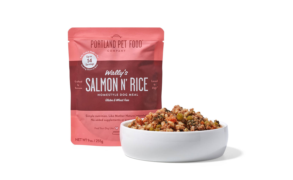 Portland Pet Food Company - Wally's Salmon N' Rice Homestyle Dog Meal - Dog.Dog.Cat.