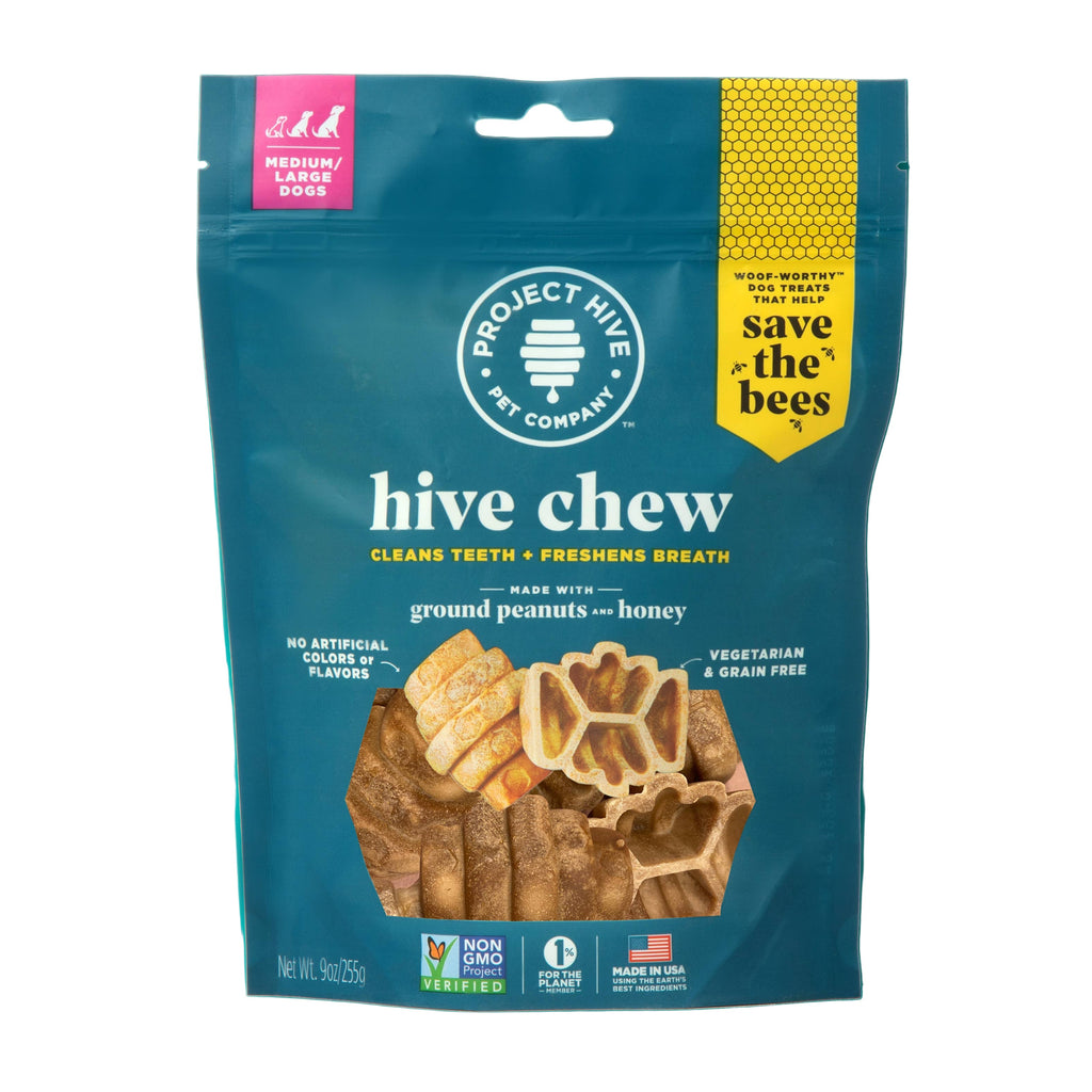Project Hive Chew Treats Peanut Butter Large 9oz - Dog.Dog.Cat.
