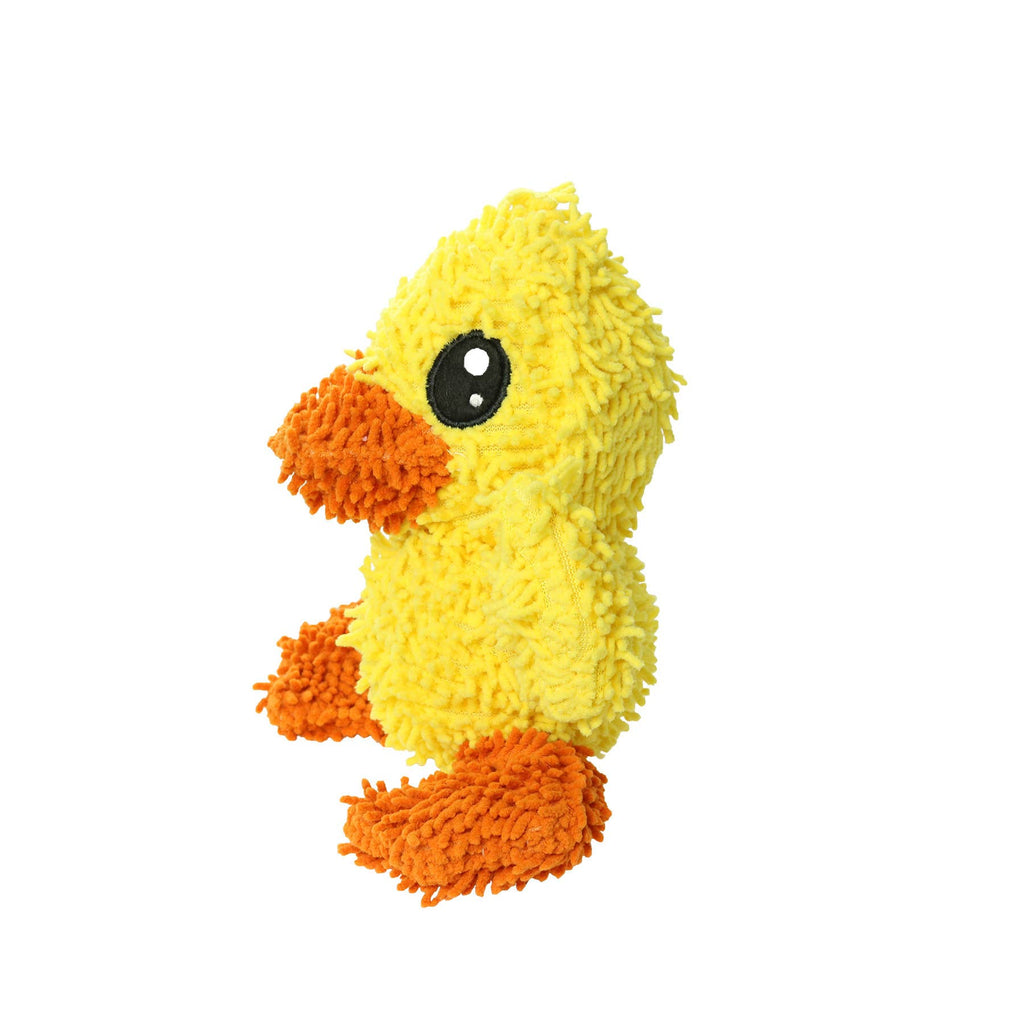 Tuffy Dog Toys - VIP Products - Mighty Microfiber Ball Med Duck, Durable, Squeaky Dog Toy - Dog.Dog.Cat.