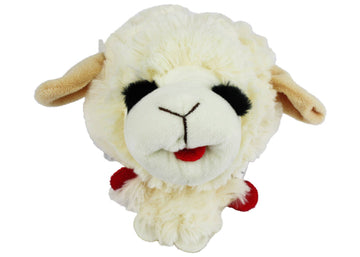 Multipet Lamb Chop Knobby Noggins Plush Dog Toy 5" - Dog.Dog.Cat.