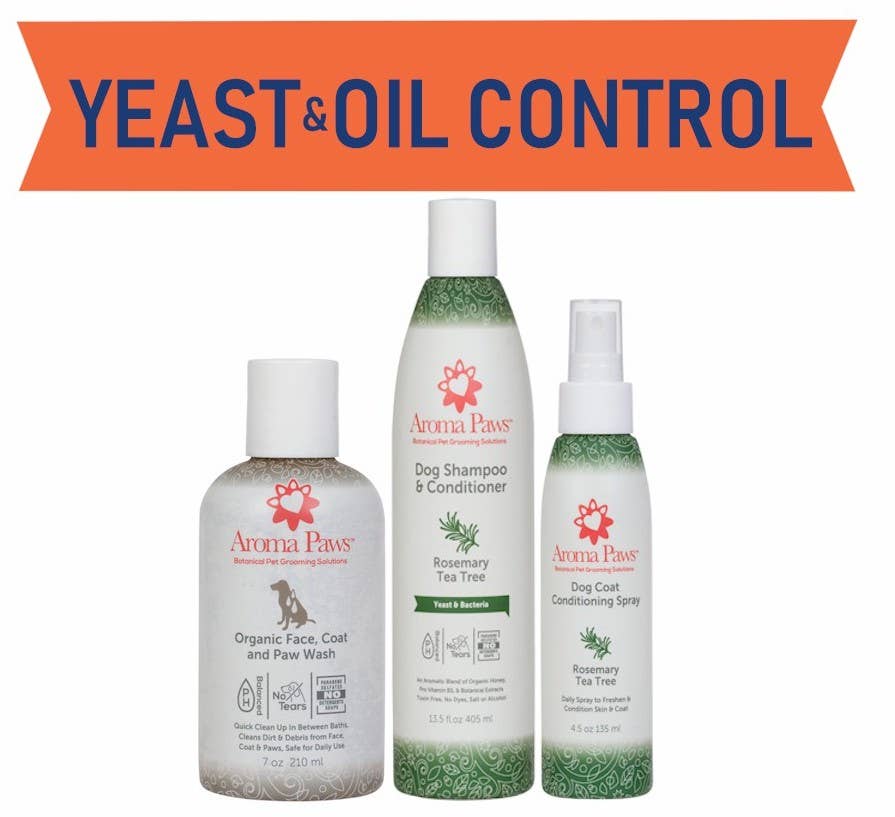 Aroma Paws - 13.5 Oz. Shampoo Rosemary Tea Tree - Dog.Dog.Cat.