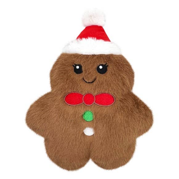 KONG Holiday Snuzzles Mini Gingerbread Plush Dog Toy - Dog.Dog.Cat.
