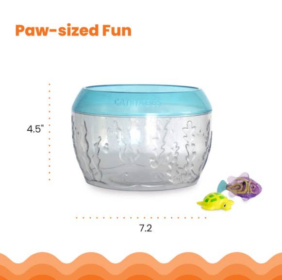 Catstages Meow-Smerizing Fish Bowl Cat Toy Blue - Dog.Dog.Cat.