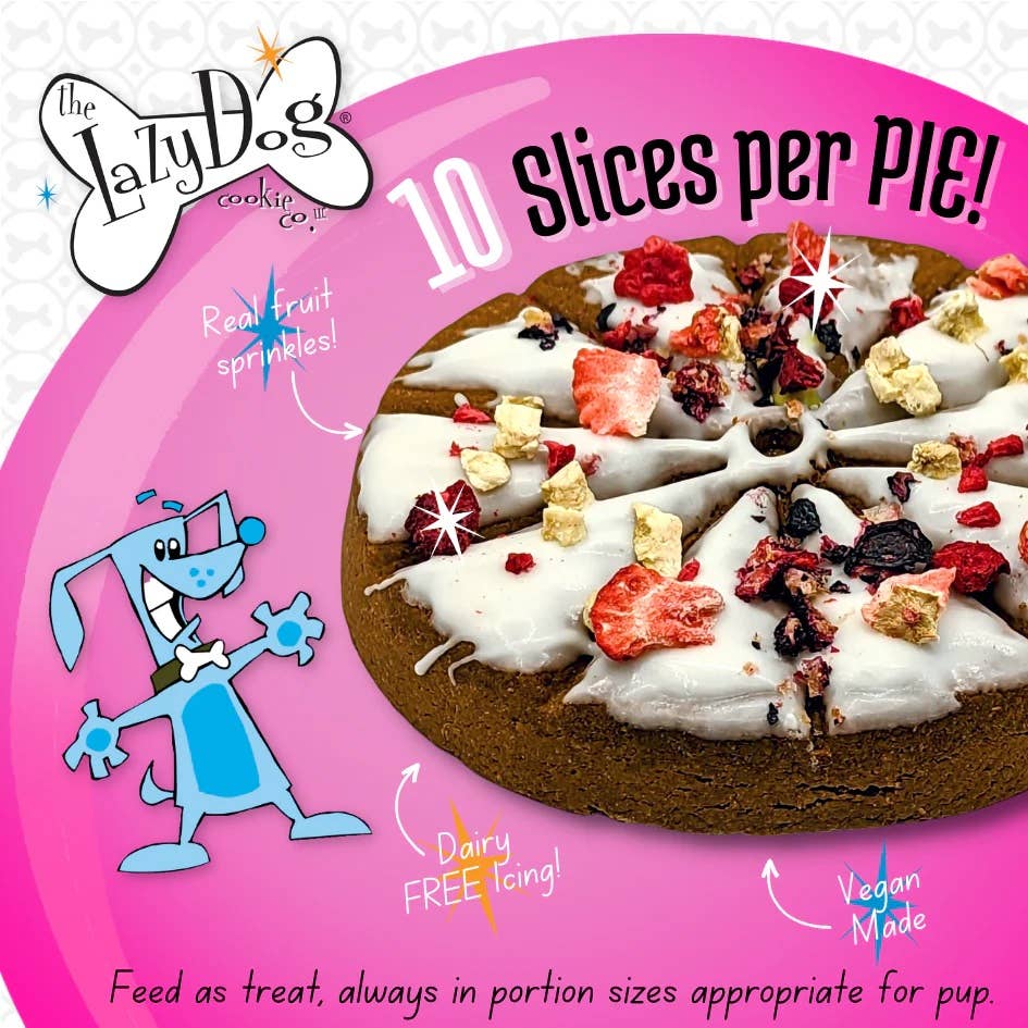 Lazy Dog Happy Birthday Pup-PIE for a Darling Girl- 6 oz ea. - Dog.Dog.Cat.