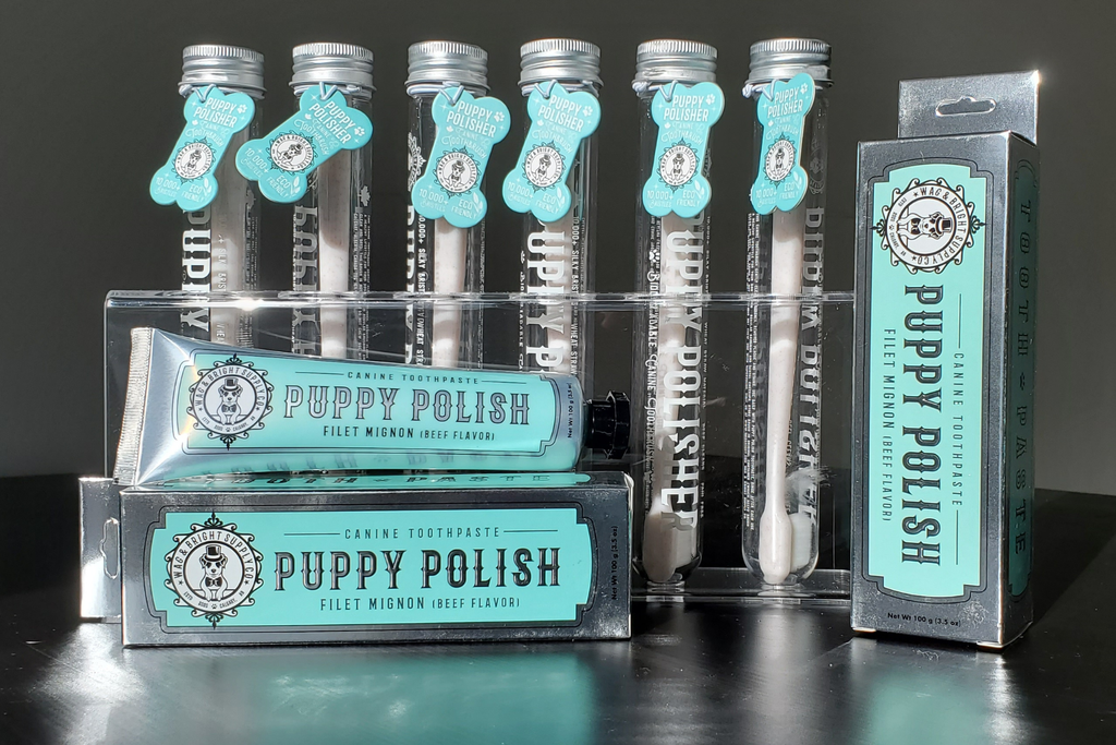 Wag & Bright Supply Co. - Puppy Polish Toothpaste - Filet Mignon (Beef) - Dog.Dog.Cat.
