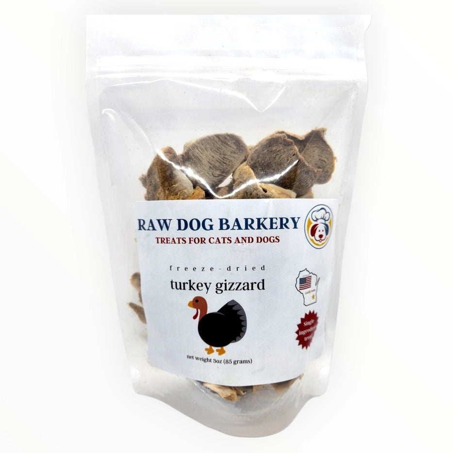 Turkey Gizzards Sliced Freeze-Dried - Dog.Dog.Cat.