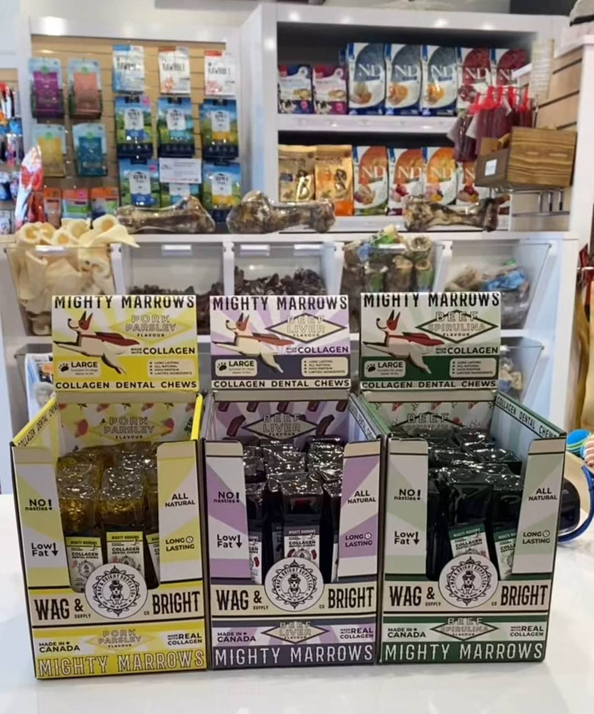 Mighty Marrows Collagen Dental Chew - Beef Liver - SM/LG - Dog.Dog.Cat.