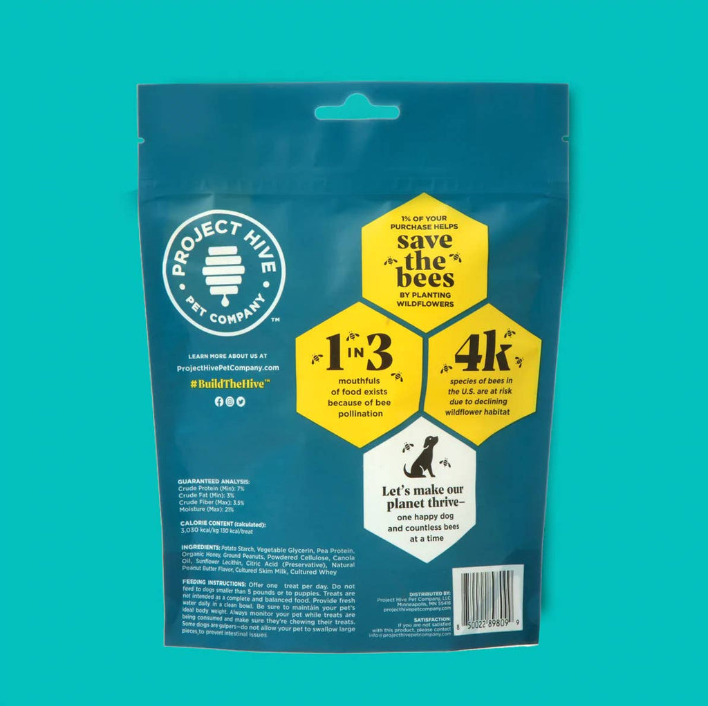 Project Hive Chew Treats Peanut Butter Large 9oz - Dog.Dog.Cat.