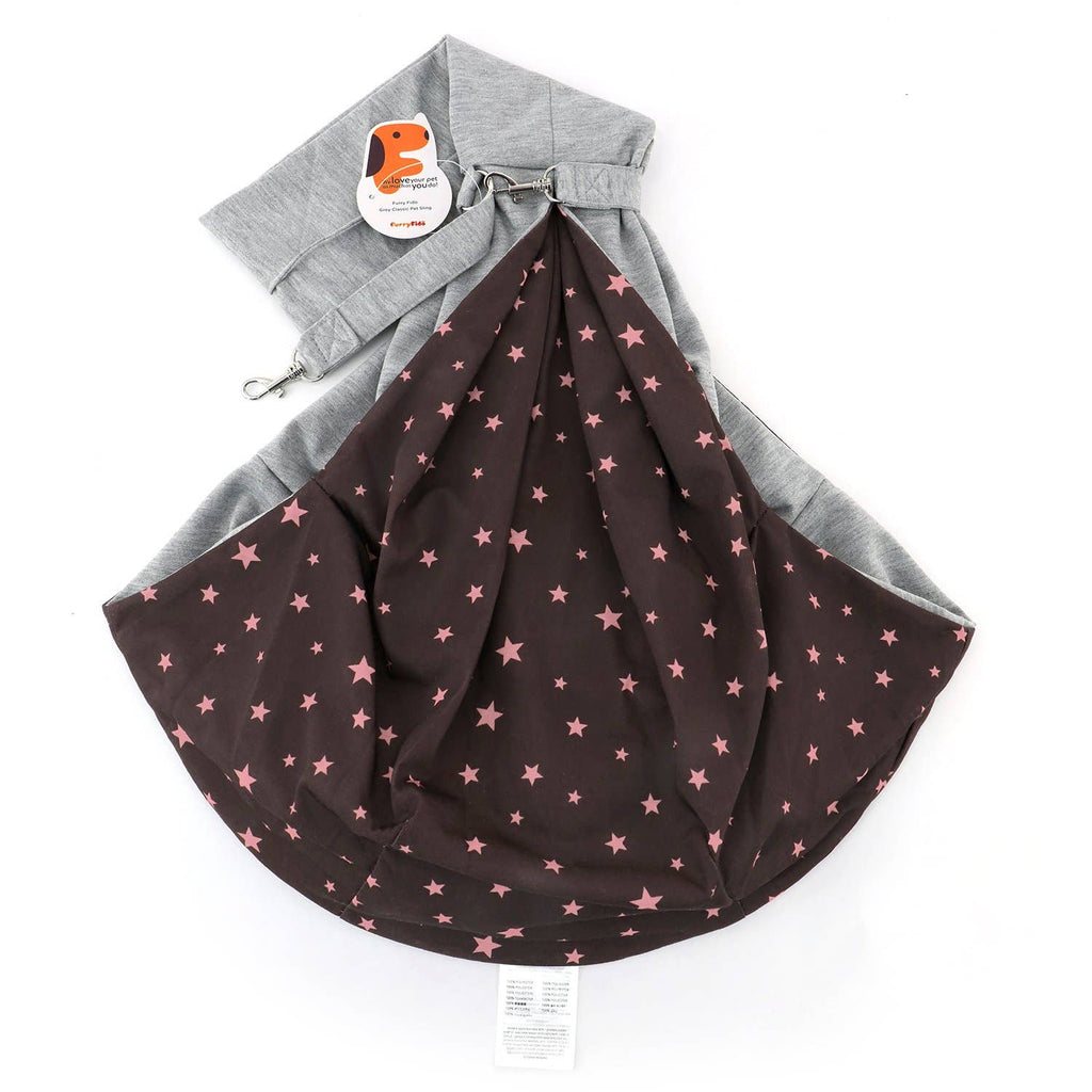 Furry Fido Pet Supplies - Furry Fido Classic Pet Sling - Grey - Dog.Dog.Cat.