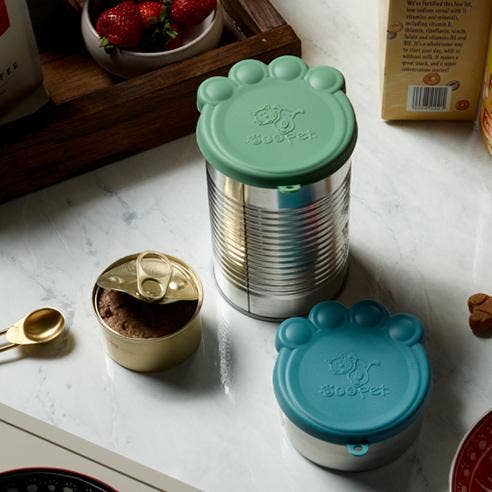 Speckle and Spot by Ore’ Originals - Can Cover Set | Jade & Dusty Blue - Dog.Dog.Cat.