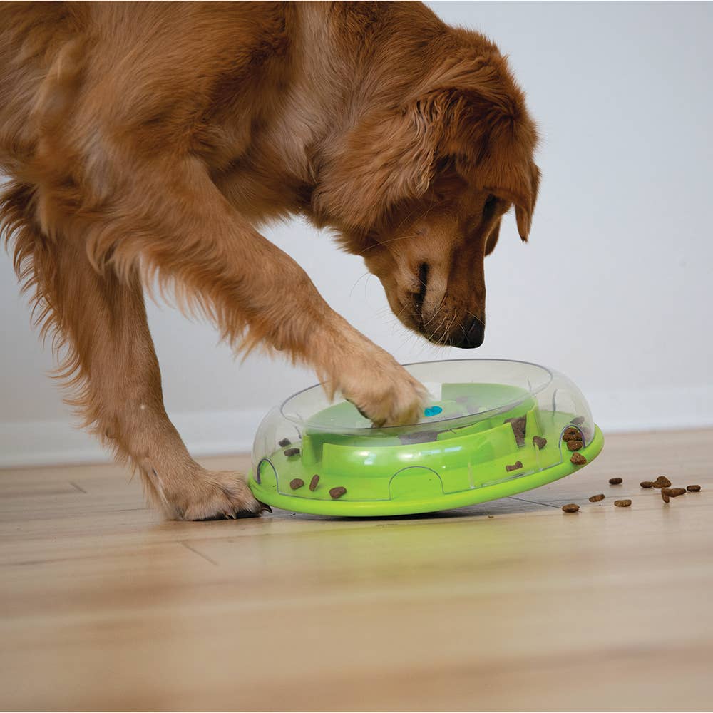 Nina Ottosson Wobble Slow Feeder Bowl Dog Game Blue/Green - Dog.Dog.Cat.