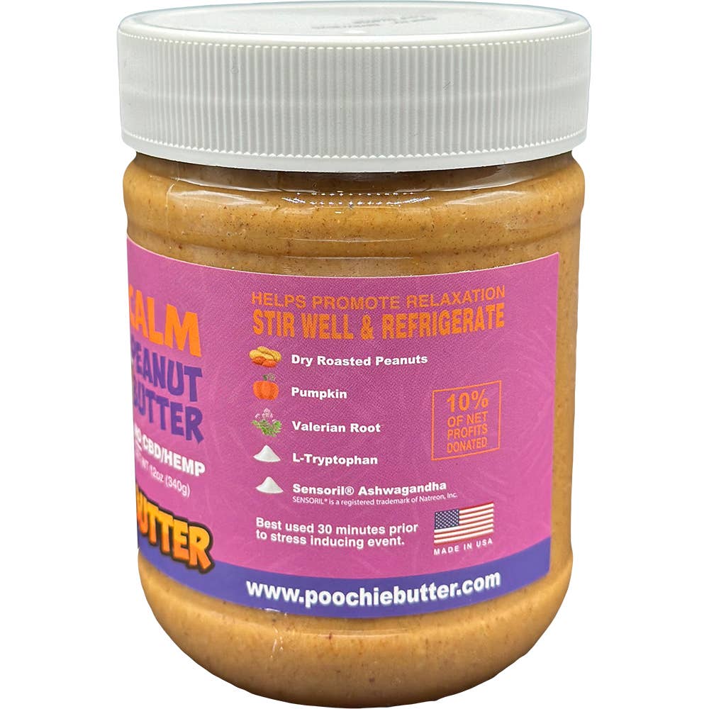 Poochie Butter - Calming Peanut Butter Jar (No CBD) - Dog.Dog.Cat.