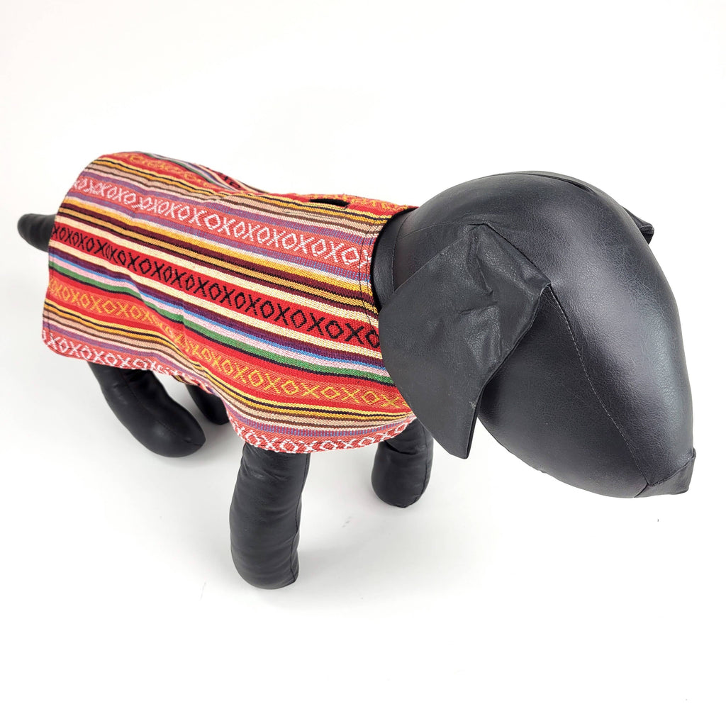 Walking Palm - 100% Hand-Woven Dog Poncho - Salsa - Dog.Dog.Cat.