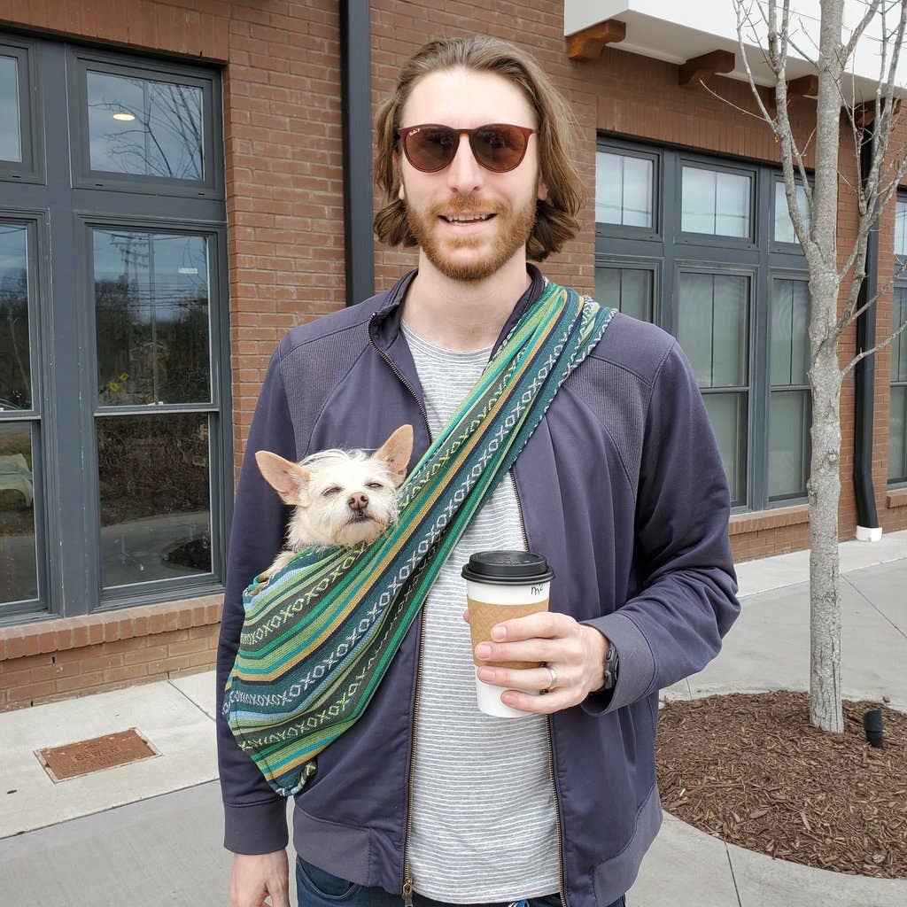 Walking Palm - Dog Sling - Evergreen Woven - Dog.Dog.Cat.