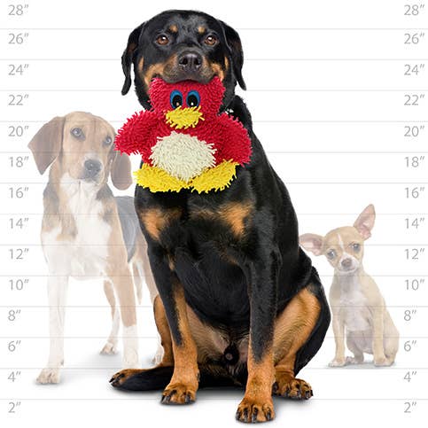 Tuffy Dog Toys - VIP Products - Mighty Microfiber Ball Med Penguin, Durable, Squeaky Dog Toy - Dog.Dog.Cat.