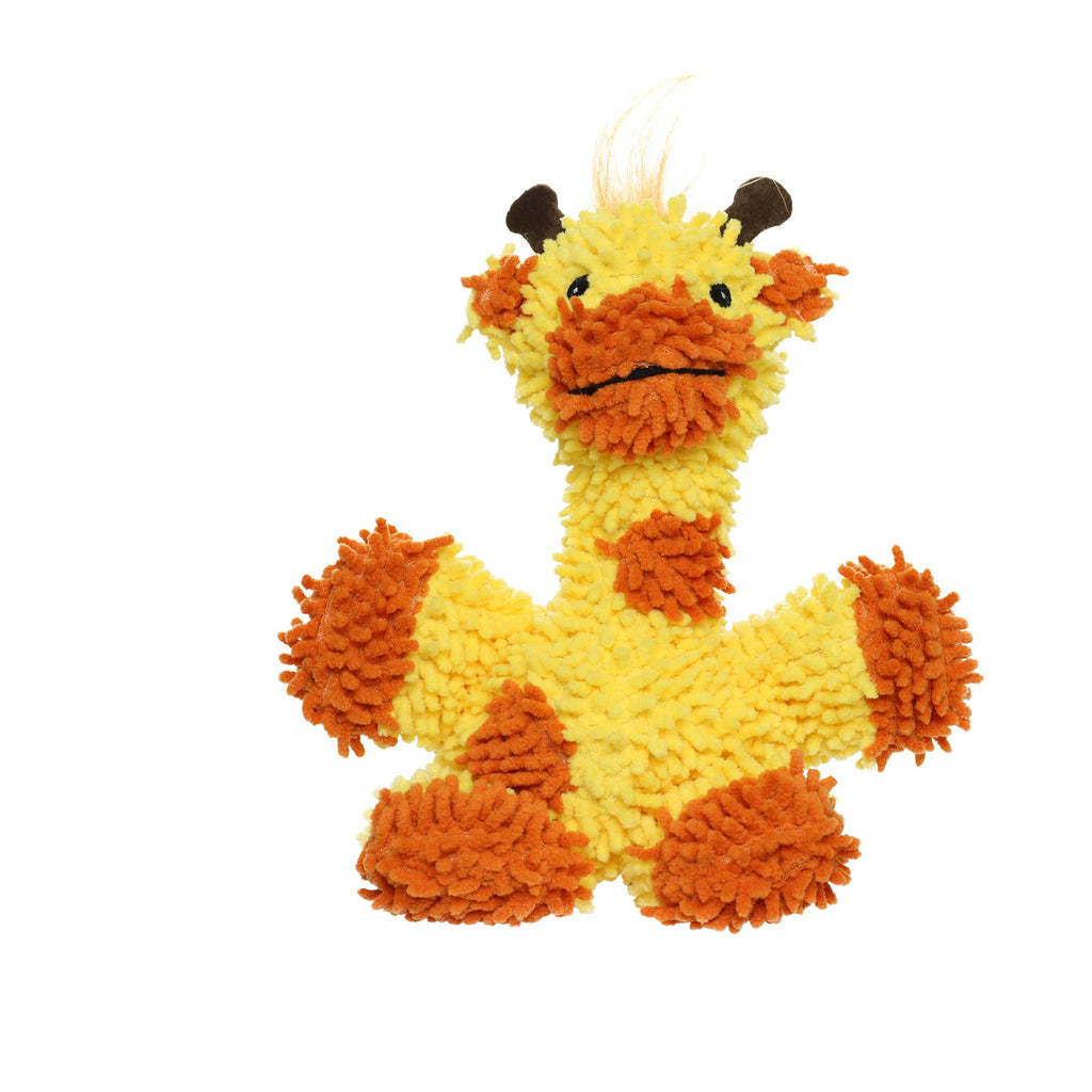 Tuffy Dog Toys - VIP Products - Mighty Jr Microfiber Ball Giraffe, Durable, Squeaky Dog Toy - Dog.Dog.Cat.