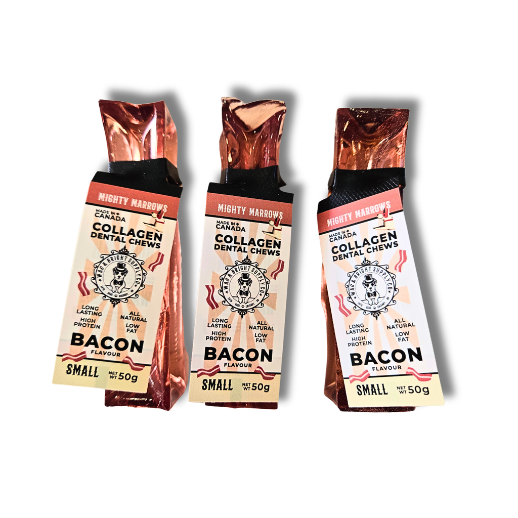 Mighty Marrows Collagen Dental Chew - Bacon - SM/LG - Dog.Dog.Cat.