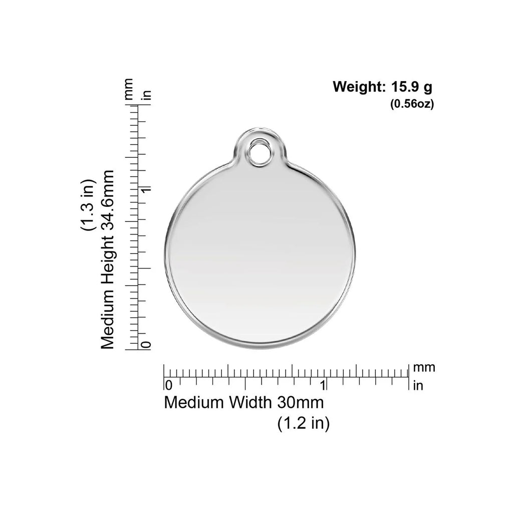 Red Dingo Tag Standard Styles - Enamel - All Styles - Dog.Dog.Cat.