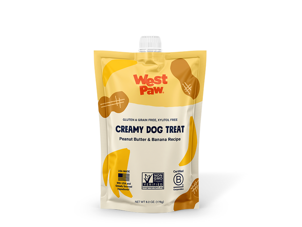 West Paw - Peanut Butter & Banana Creamy Dog Treats - Dog.Dog.Cat.