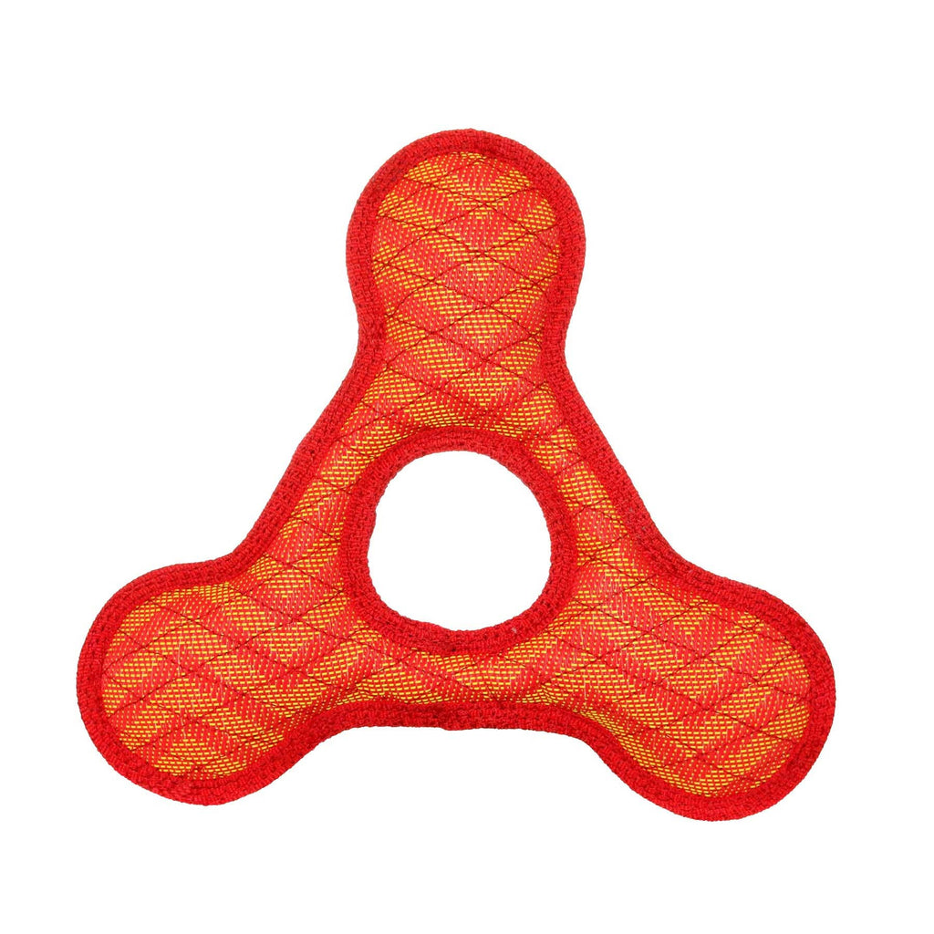 Tuffy Dog Toys - VIP Products - DuraForce Triangle Ring - Red, Durable, Squeaky Dog Toy - Dog.Dog.Cat.