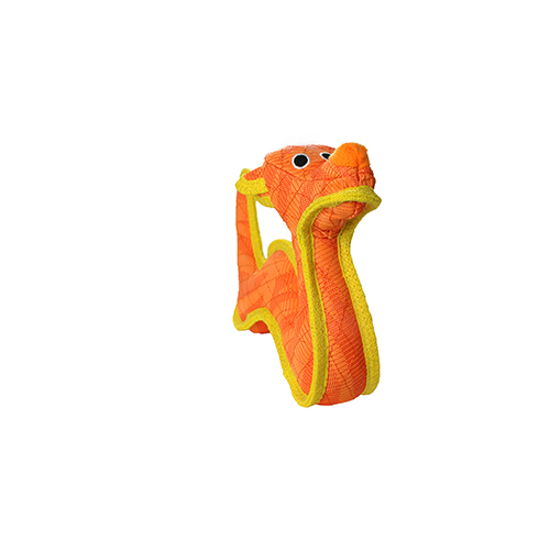 Tuffy Dog Toys - VIP Products - DuraForce Dragon Tiger - Orange, Durable, Squeaky Dog Toy - Dog.Dog.Cat.