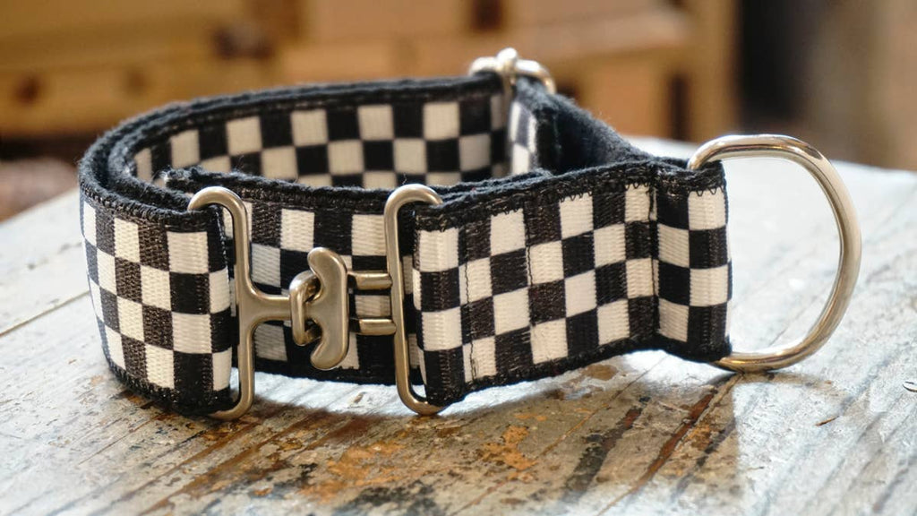 hundsfutter - “Como Vans” 4 cm necklace black and white - Dog.Dog.Cat.
