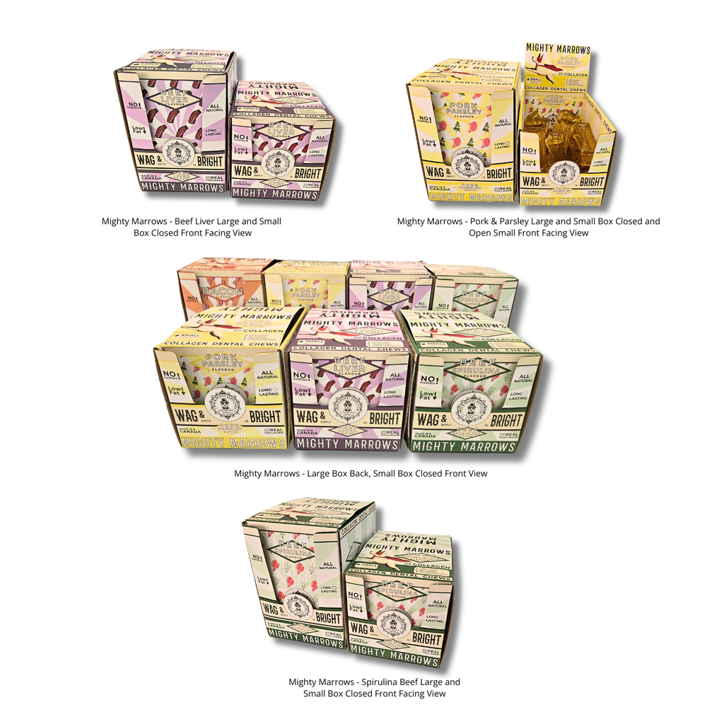 Mighty Marrows Collagen Dental Chew - Bacon - SM/LG - Dog.Dog.Cat.