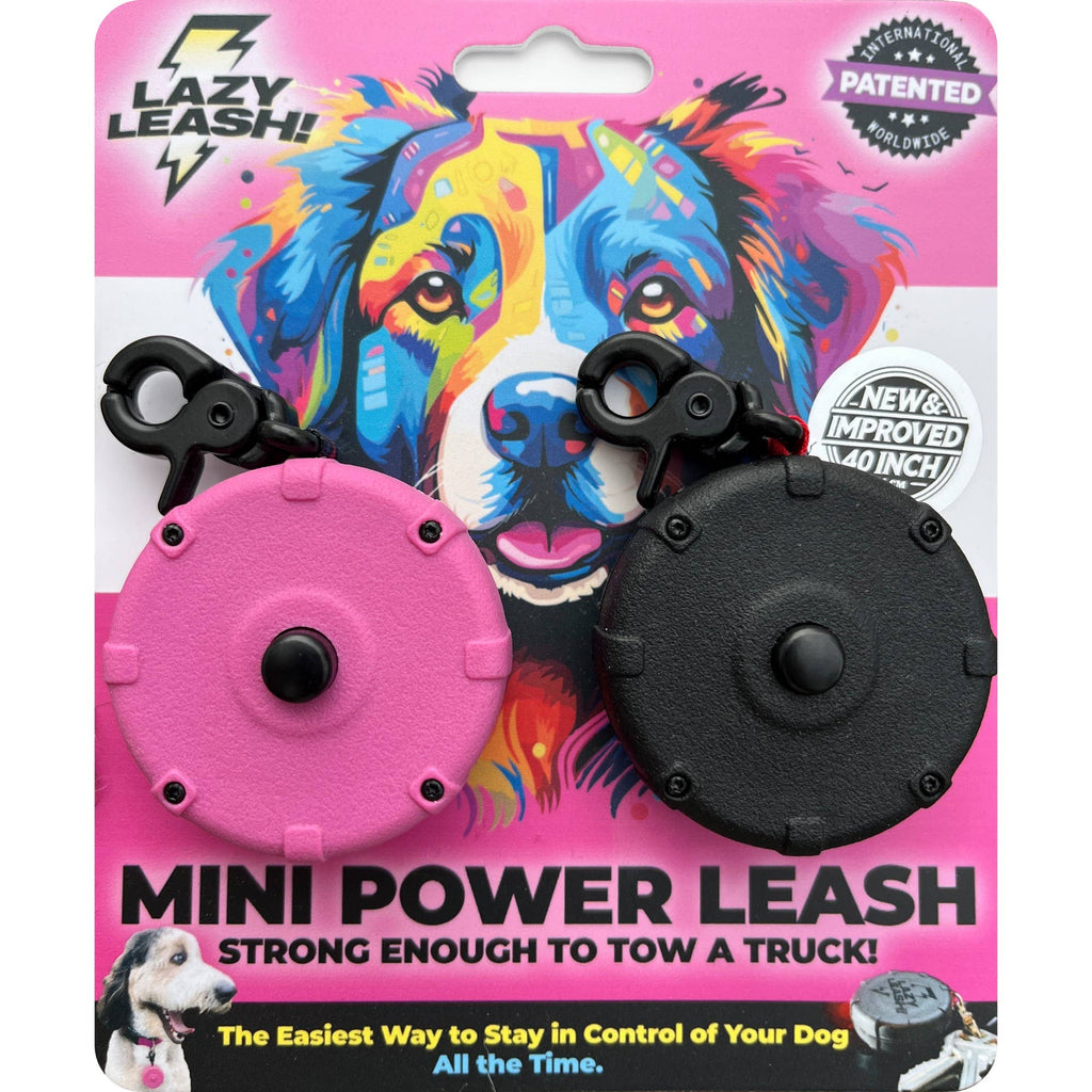 Lazy Leash! - NEW! Lazy Leash! (2pc) Hangers - Pink, Aqua, Gray + Black - Dog.Dog.Cat.