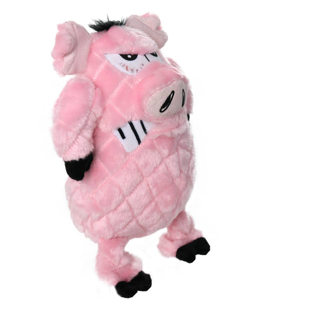 Tuffy Dog Toys - VIP Products - Mighty Angry Animals Pig, Plush, Squeaky Dog Toy - Dog.Dog.Cat.