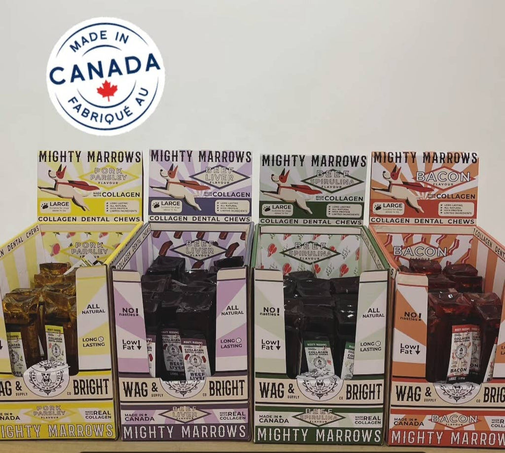 Mighty Marrows Collagen Dental Chew - Beef Liver - SM/LG - Dog.Dog.Cat.