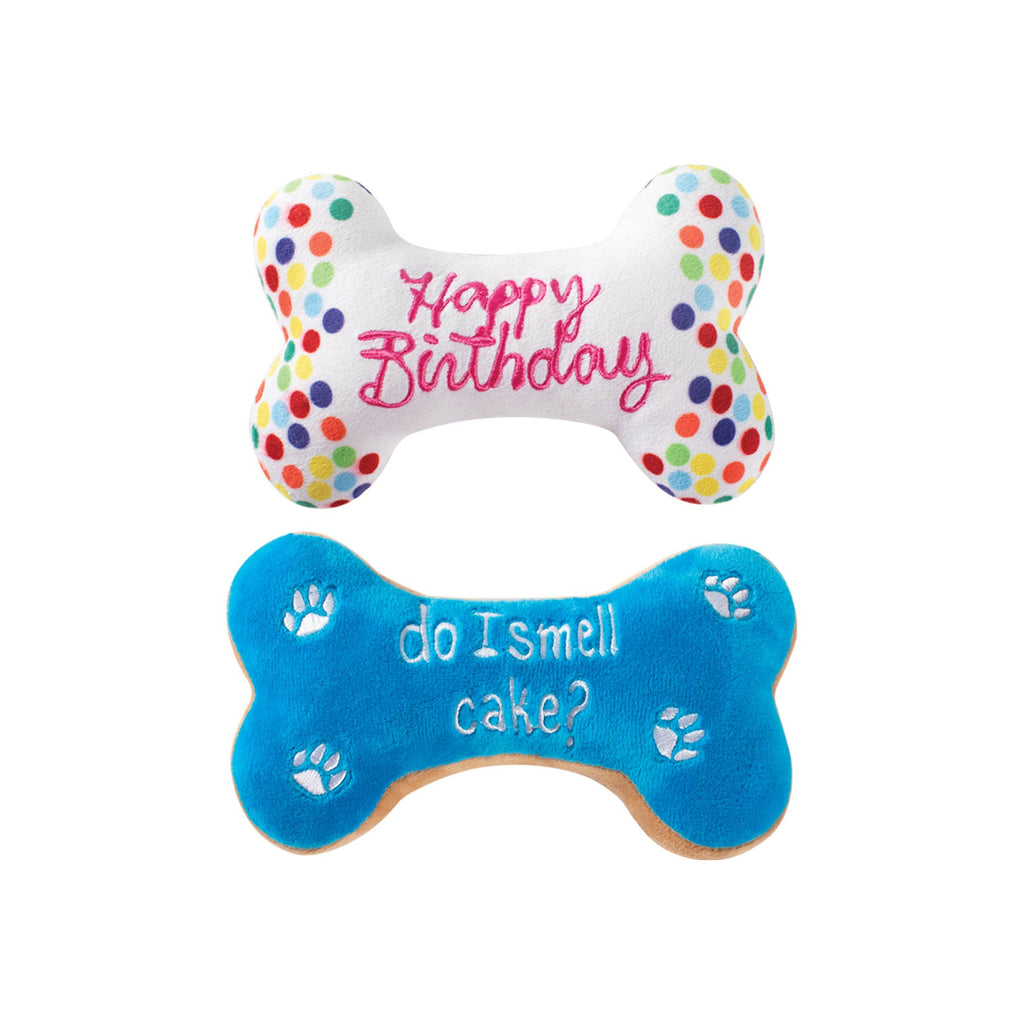 PetShop by Fringe Studio Birthday Bone Cookies Plush Dog Toy - Dog.Dog.Cat.