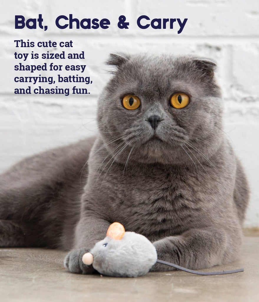 Catstages Squeak Squeak Mouse Grey - Dog.Dog.Cat.