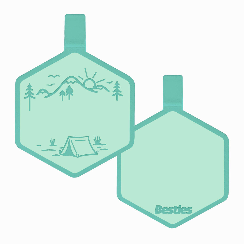 Besties Pets - Adventure Is Calling Silicone Dog ID Tag - Dog.Dog.Cat.