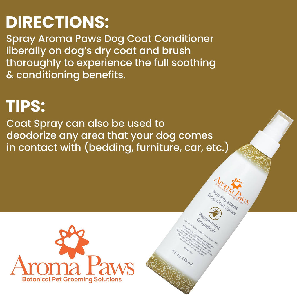 Aroma Paws - 4.5 Oz Repellent and Dog Coat Spray Collection - Dog.Dog.Cat.