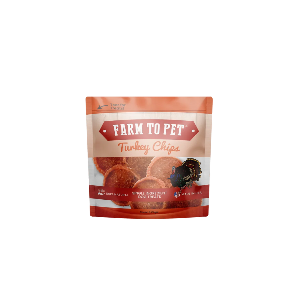 Farm to Pet Chips Trial Bag- Turkey or Chicken : Trial 6 Chip - Dog.Dog.Cat.