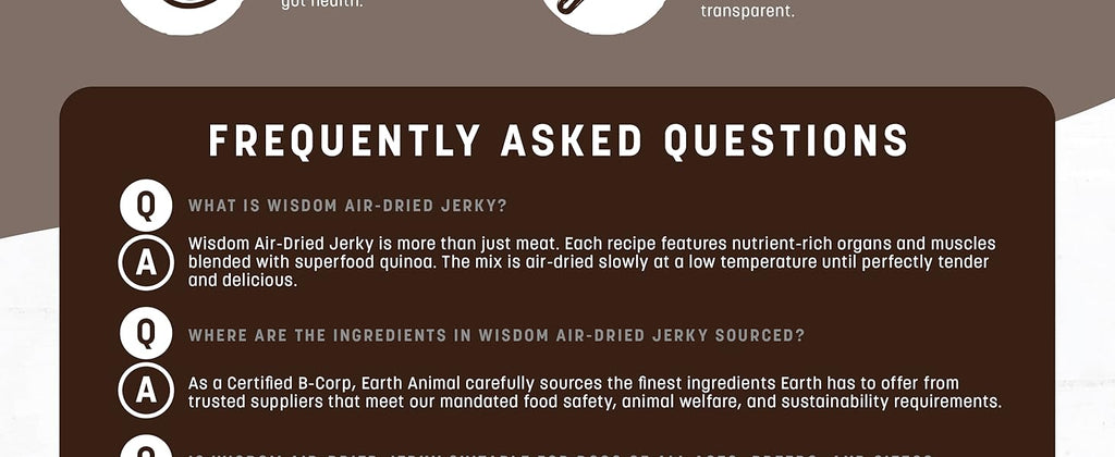 Earth Animal Dog Wisdom Dog Jerky - Dog.Dog.Cat.