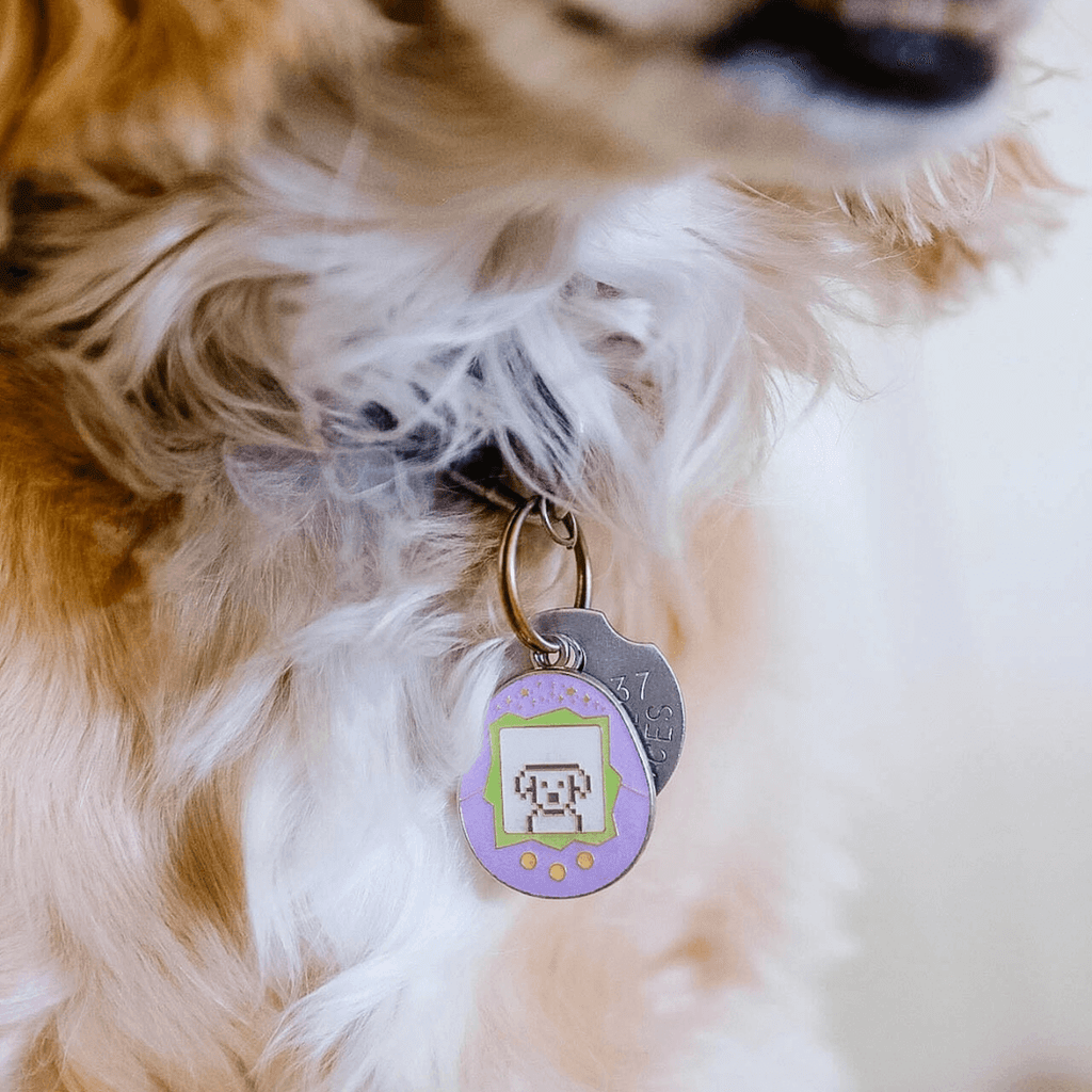 Tamagotchi Dog Pet ID Tag - Dog.Dog.Cat.
