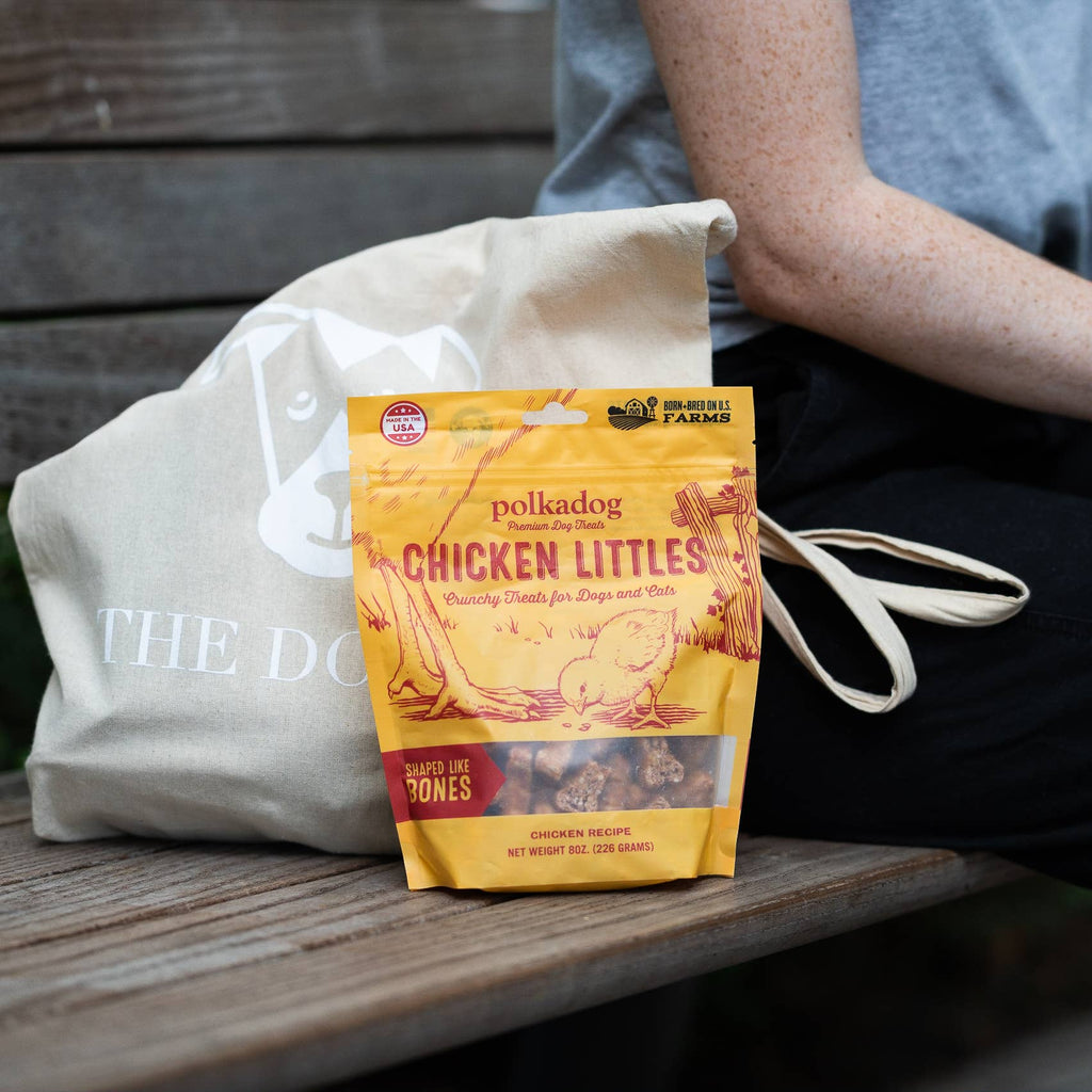 Polkadog - Chicken Littles (Bone Shaped) - 7oz - Dog Treats - Dog.Dog.Cat.