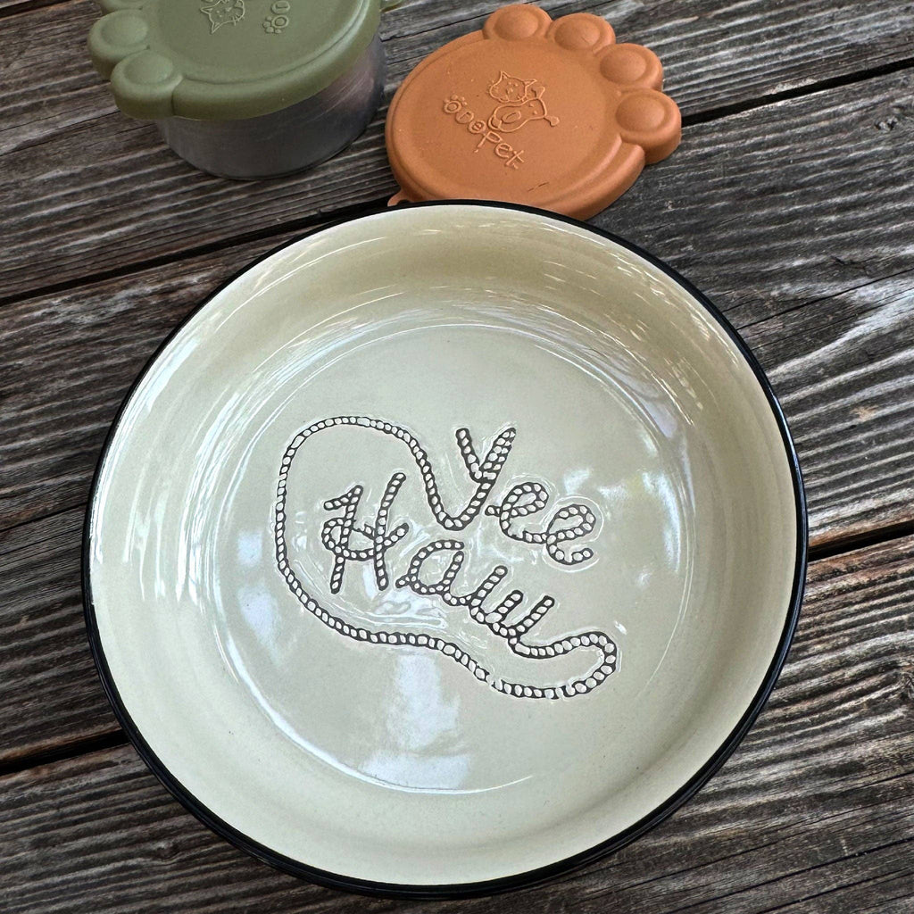 Speckle and Spot by Ore’ Originals - Pet Bowl | Yee Haw - Dog.Dog.Cat.