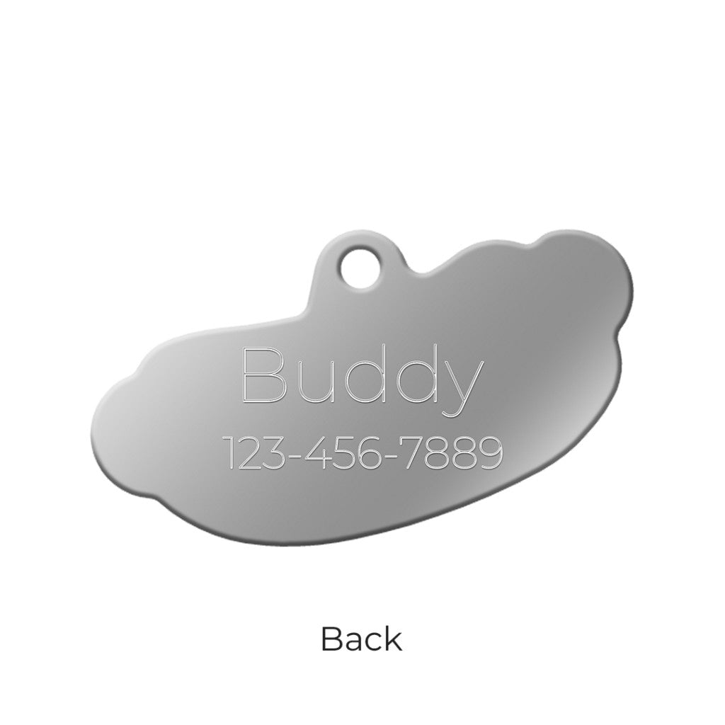 Food Hot-Dog ID Tag - MyFamily - Dog.Dog.Cat.