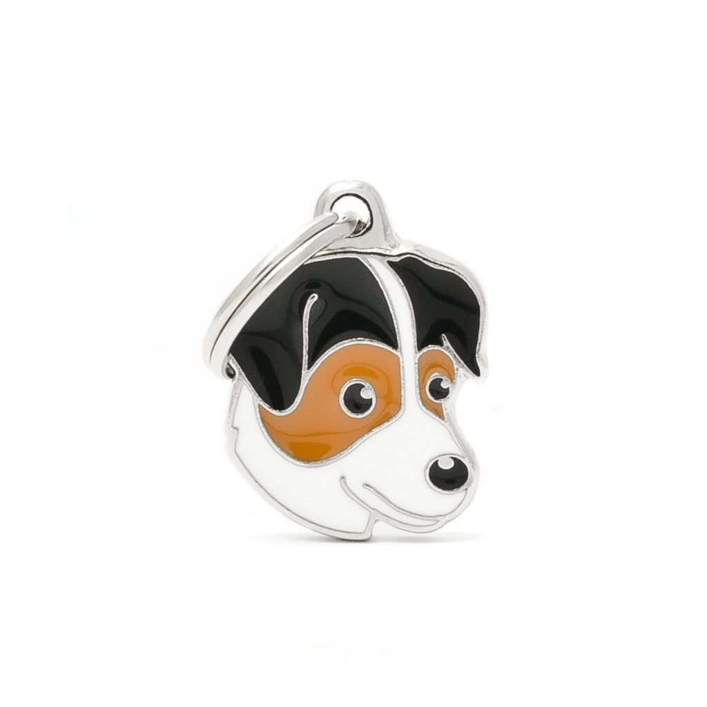 Friends Red Jack Russel ID Tag - MyFamily - Dog.Dog.Cat.