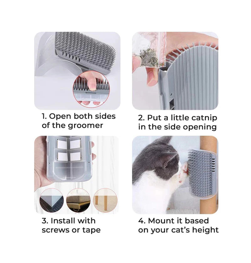 Self Groomer With Catnip - Dog.Dog.Cat.