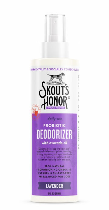 Skout's Probiotic Deodorizer Spray-Lavender : 8 oz - Dog.Dog.Cat.