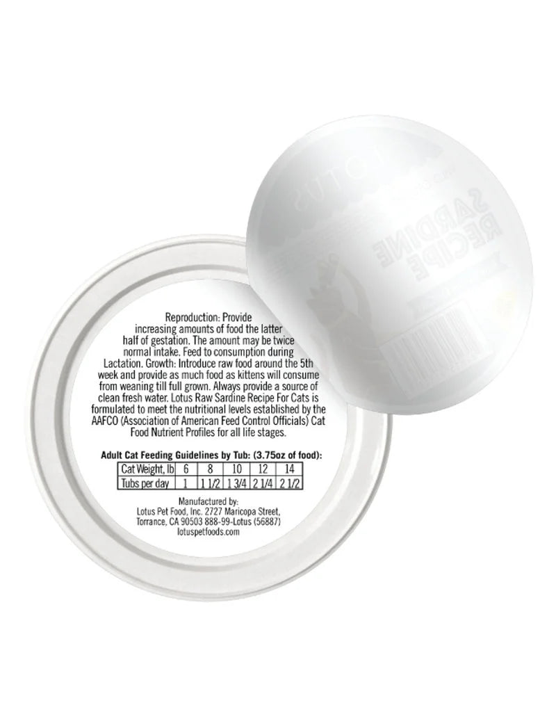 Lotus Cat Frozen Raw-Sardine - Dog.Dog.Cat.