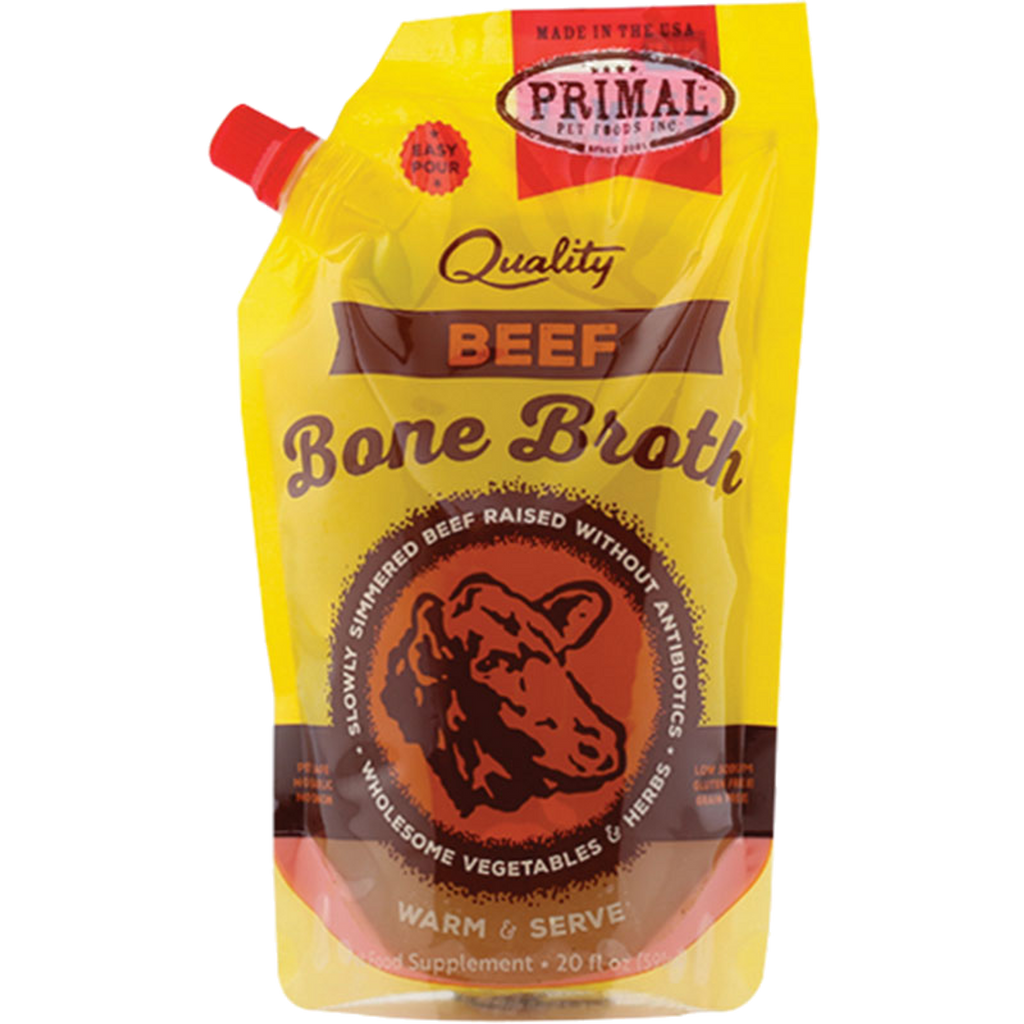 Primal Bone Broth - 20oz Variety Pack: Beef, Chicken, Turkey - Dog.Dog.Cat.
